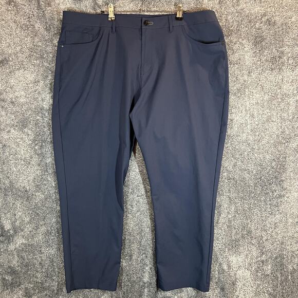 Public Rec Pants Mens 42x28 Navy Blue Performance Stretch Lightweight Casual - Picture 1 of 10